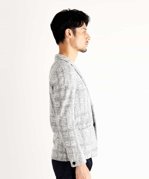 MICHEL KLEIN HOMME (ミッシェルクランオム)の「ジャケット(ツィーディーチェック)(テーラードジャケット・メンズ・ネイビー/グレー/カーキ・46/48/51)」の16枚目の写真