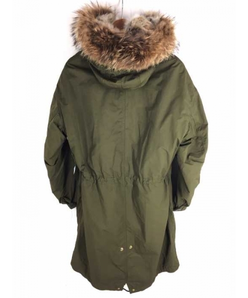 美品 DEUXIEME CLASSE M65 モッズコート ラビットファー 古着 ブランド古着】M65モッズコート フード裏地ラビットファー 襟部分