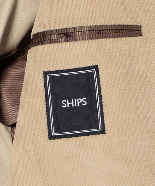 SHIPS(シップス)の「SD: セットアップ対応 VISCONTIブロークン コーデュロイ ライトモデル ジャケット(テーラードジャケット・メンズ・ブラック/ベージュ・44/46/48)」の7枚目の写真