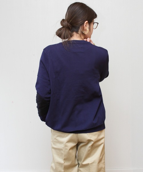 soglia（ソリア）の「soglia / ソリア エルボーパッチ カーディガン 