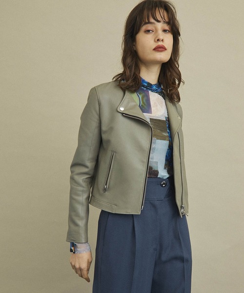 ラムセミダブルライダースジャケット（ライダースジャケット