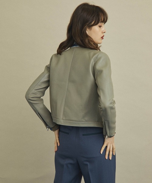 ラムセミダブルライダースジャケット（ライダースジャケット