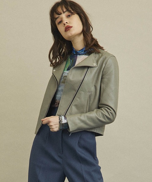 UNITED TOKYO ラムセミダブルライダース 本革 羊革 ラムセミダブル