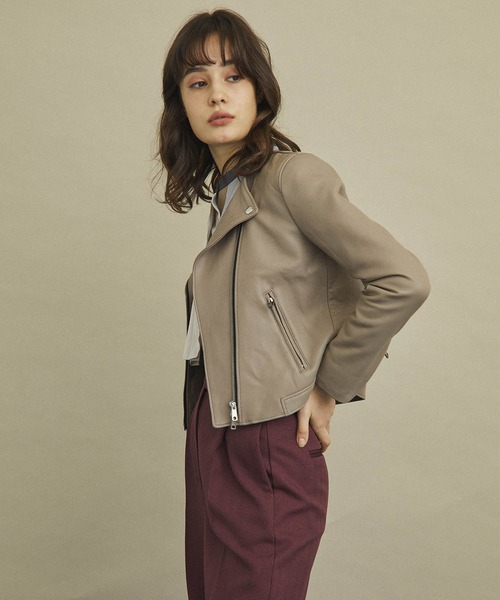 ラムセミダブルライダースジャケット（ライダースジャケット