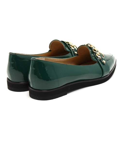 LE TALON（ルタロン）の「【Oggi10月号掲載】◆Le Talon GRISE ◆ ポインテッドチェーンローファー（その他シューズ・レディース・グリーン/ブラック/ホワイト・37.5/36/37/36.5/35.5/38）」の8枚目の写真