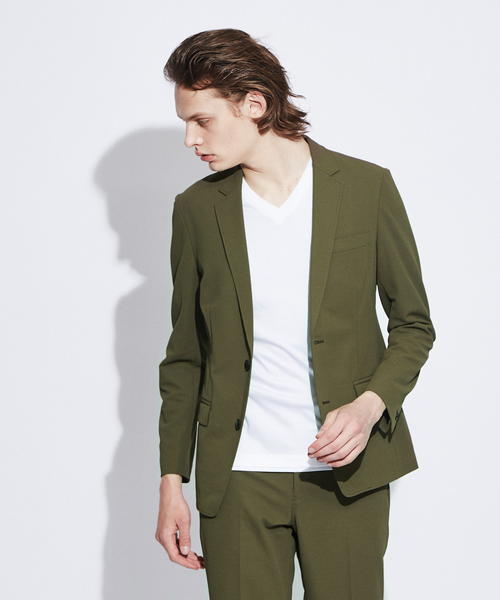 5351 POUR LES HOMMES（ゴーサンゴーイチプールオム）の「【セットアップ対応】プライムフレックスⅡノッチトラベルジャケット（テーラードジャケット・メンズ・ブラック/カーキ・44/46/48/50）」の2枚目の写真