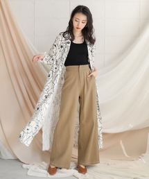 Bab | ≪2020SS先行予約≫【WEB限定】アートフラワー開襟シャツワンピース(シャツワンピース)