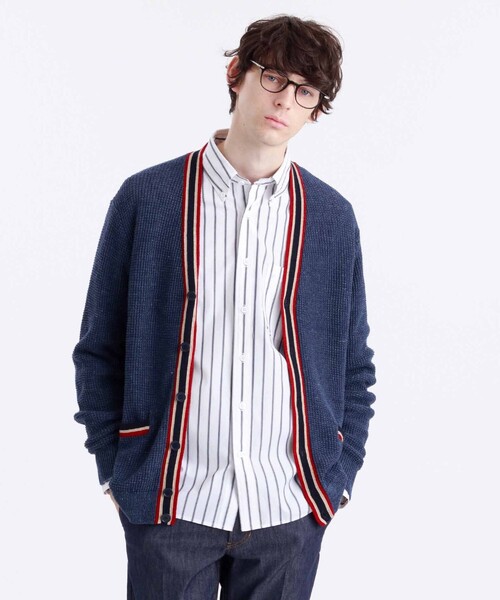 Philosophy マッキントッシュ Mackintosh 綿麻変形カノコ フィロソフィー のファッション トップス ラインカーディガン カーディガン ボレロ Mackintosh Philosophy マッキントッシュ セール 正規通販高評価 カーディガン ボレロ