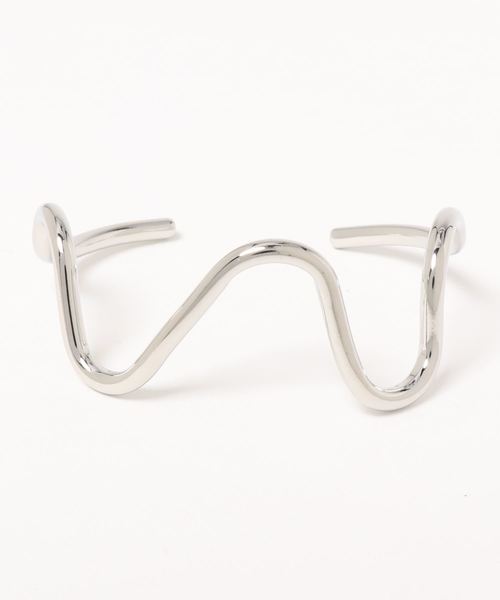 mystic(ミスティック)の「ウェーブブレス(バングル/リストバンド・レディース・シルバー/ゴールド・ONE SIZE)」の2枚目の写真