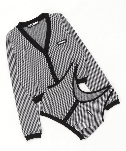CRANK（クランク）の「『CRANK』CHECK TOP CARDIGAN SET/チェック柄 