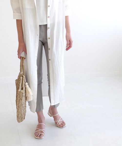 AmiAmi(アミアミ)の「細ストラップ2WAYトングサンダル(サンダル・レディース・ブラック/ベージュ/ブラウン/アイボリー/ゴールド/パイソン/キャメル/グリーン/ライトグレー/グレイッシュベージュ・LL/S/M/L)」の18枚目の写真