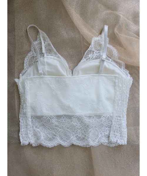 RESEXXY（リゼクシー）の「レースビスチェ（キャミソール・レディース・ホワイト/ブラック/モカ・FREE）」の5枚目の写真
