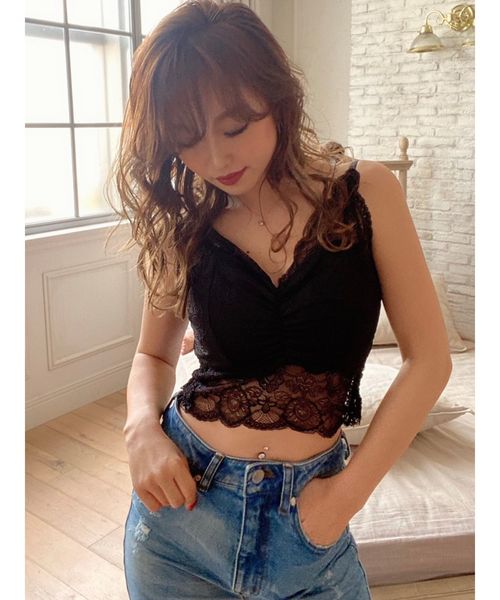 RESEXXY（リゼクシー）の「レースビスチェ（キャミソール・レディース・ホワイト/ブラック/モカ・FREE）」の11枚目の写真