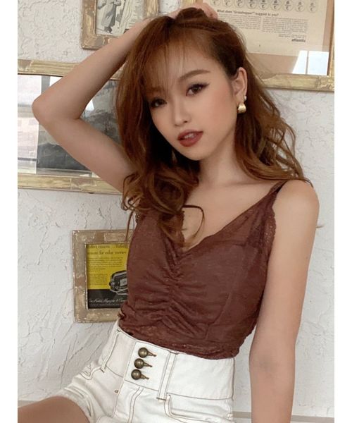 RESEXXY（リゼクシー）の「レースビスチェ（キャミソール・レディース・ホワイト/ブラック/モカ・FREE）」の9枚目の写真