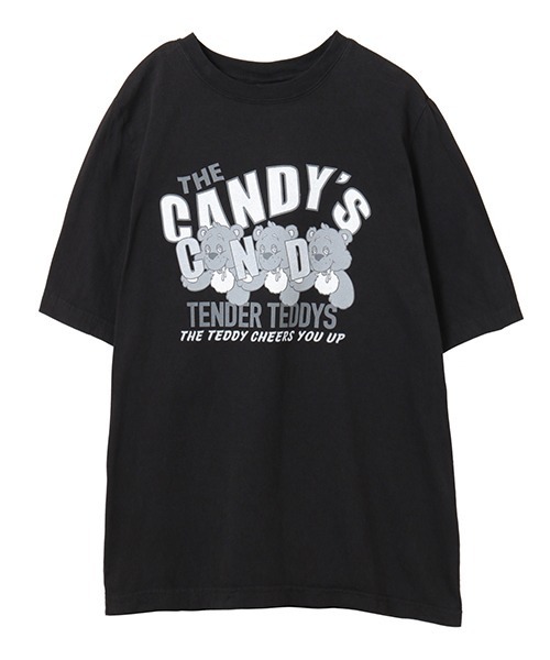 Candy Stripper(キャンディストリッパー)の「AMUSING TEDDYS Tシャツ(Tシャツ/カットソー・レディース・オフホワイト/ブラック/ミント/ラベンダー・2/3/4)」の3枚目の写真