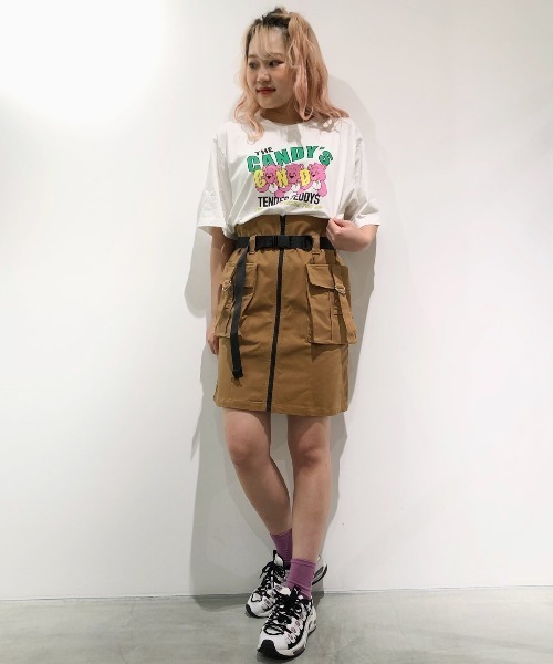 Candy Stripper(キャンディストリッパー)の「AMUSING TEDDYS Tシャツ(Tシャツ/カットソー・レディース・オフホワイト/ブラック/ミント/ラベンダー・2/3/4)」の13枚目の写真