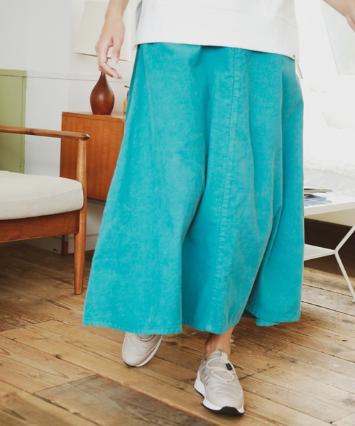 Wrangler（ラングラー）の「【Wrangler(ラングラー)×BAYFLOW】マキシスカート（スカート・レディース・ブラウン/オフホワイト/ブルー・SMALL/MEDIUM）」の3枚目の写真