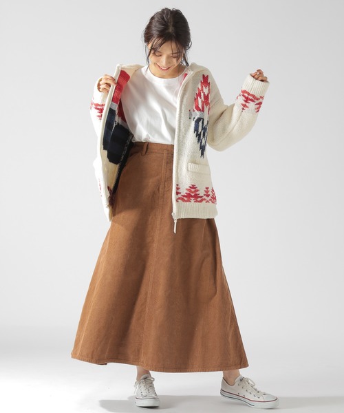 Wrangler（ラングラー）の「【Wrangler(ラングラー)×BAYFLOW】マキシスカート（スカート・レディース・ブラウン/オフホワイト/ブルー・SMALL/MEDIUM）」の10枚目の写真