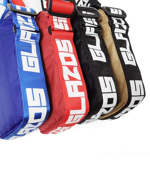 GLAZOS（グラソス）の「ナイロンオックス・ロゴテープ縦型ミニショルダーバッグ（ショルダーバッグ・キッズ・ブラック/レッド/ブルー/ベージュ・フリー）」の8枚目の写真