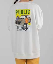 WEGO | WEGO/ヒューマンモチーフバックプリントプルオーバー(スウェット)