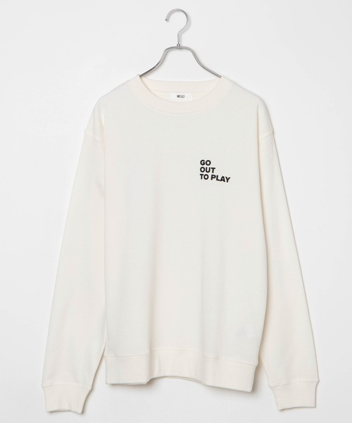 WEGO（ウィゴー）の「WEGO/ヒューマンモチーフバックプリントプルオーバー（スウェット・メンズ・ホワイト/オフホワイト・LARGE/SMALL/MEDIUM）」の21枚目の写真