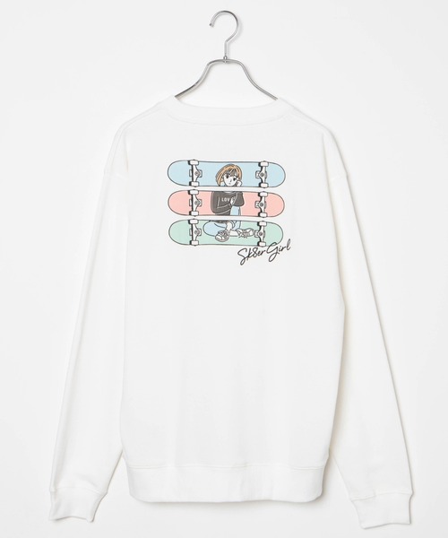 WEGO（ウィゴー）の「WEGO/ヒューマンモチーフバックプリントプルオーバー（スウェット・メンズ・ホワイト/オフホワイト・LARGE/SMALL/MEDIUM）」の20枚目の写真