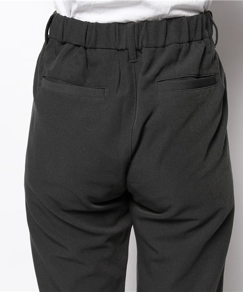 alcali(アルカリ)の「T/Rカルゼ ツータックパンツ(その他パンツ・レディース・ブラック/チャコール/オリーブ・2/3)」の9枚目の写真