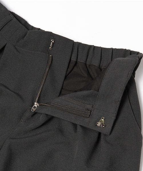 alcali(アルカリ)の「T/Rカルゼ ツータックパンツ(その他パンツ・レディース・ブラック/チャコール/オリーブ・2/3)」の4枚目の写真