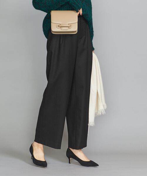 BEAUTY&YOUTH UNITED ARROWS(ビューティーアンドユースユナイテッドアローズ)の「BY サキソニータックワイドパンツ ◆(その他パンツ・レディース・コバルトブルー/ナチュラル/オフホワイト/ブラック・MEDIUM/LARGE/SMALL)」の3枚目の写真