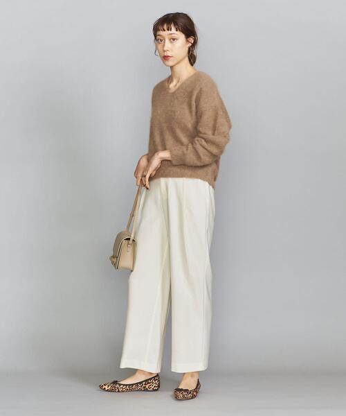 BEAUTY&YOUTH UNITED ARROWS(ビューティーアンドユースユナイテッドアローズ)の「BY サキソニータックワイドパンツ ◆(その他パンツ・レディース・コバルトブルー/ナチュラル/オフホワイト/ブラック・MEDIUM/LARGE/SMALL)」の18枚目の写真