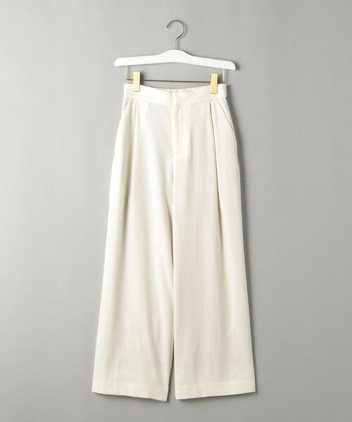 BEAUTY&YOUTH UNITED ARROWS(ビューティーアンドユースユナイテッドアローズ)の「BY サキソニータックワイドパンツ ◆(その他パンツ・レディース・コバルトブルー/ナチュラル/オフホワイト/ブラック・MEDIUM/LARGE/SMALL)」の6枚目の写真