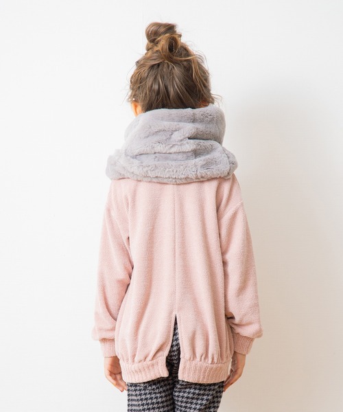 BRANSHES(ブランシェス)の「カットモールチュニック(チュニック・キッズ・オリーブ/ピンク・130cm/140cm/110cm/100cm/90cm/150cm/120cm)」の5枚目の写真