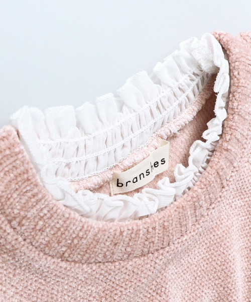 BRANSHES(ブランシェス)の「カットモールチュニック(チュニック・キッズ・オリーブ/ピンク・130cm/140cm/110cm/100cm/90cm/150cm/120cm)」の19枚目の写真