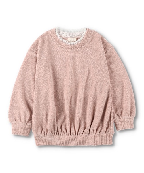 BRANSHES(ブランシェス)の「カットモールチュニック(チュニック・キッズ・オリーブ/ピンク・130cm/140cm/110cm/100cm/90cm/150cm/120cm)」の17枚目の写真