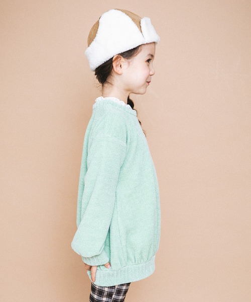 BRANSHES(ブランシェス)の「カットモールチュニック(チュニック・キッズ・オリーブ/ピンク・130cm/140cm/110cm/100cm/90cm/150cm/120cm)」の10枚目の写真