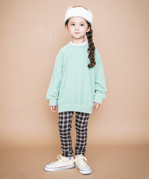 BRANSHES(ブランシェス)の「カットモールチュニック(チュニック・キッズ・オリーブ/ピンク・130cm/140cm/110cm/100cm/90cm/150cm/120cm)」の14枚目の写真