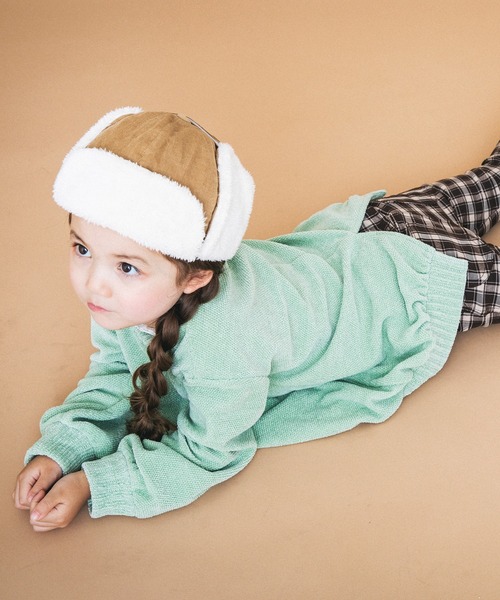 BRANSHES(ブランシェス)の「カットモールチュニック(チュニック・キッズ・オリーブ/ピンク・130cm/140cm/110cm/100cm/90cm/150cm/120cm)」の4枚目の写真