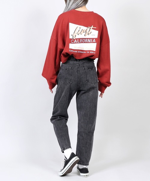 DING（ディング）の「DING/CALIFORNIAスウェット（スウェット・レディース・レッド/オフホワイト/グリーン・FREE）」の5枚目の写真