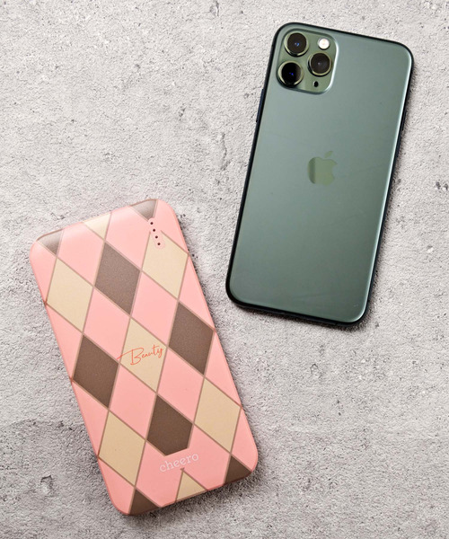 Add+（アッド）の「＜cheero × Add+＞チーロ×アッド コラボ 北欧プリント モバイルバッテリー（スマホグッズ）」 - WEAR