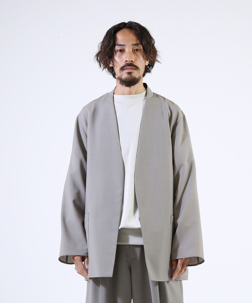 marka（マーカ）の「marka / マーカ：LAPELLESS SHIRT JACKET