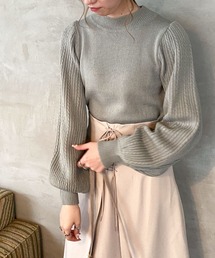 archives | 柄編みボリュームスリーブニットプルオーバー(ニット/セーター)