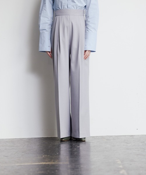 LEPSIM(レプシィム)の「【FOR I SERIES】ツイルストレッチパンツ 934758(その他パンツ・レディース・グレー/ネイビー・SMALL/SS)」の2枚目の写真