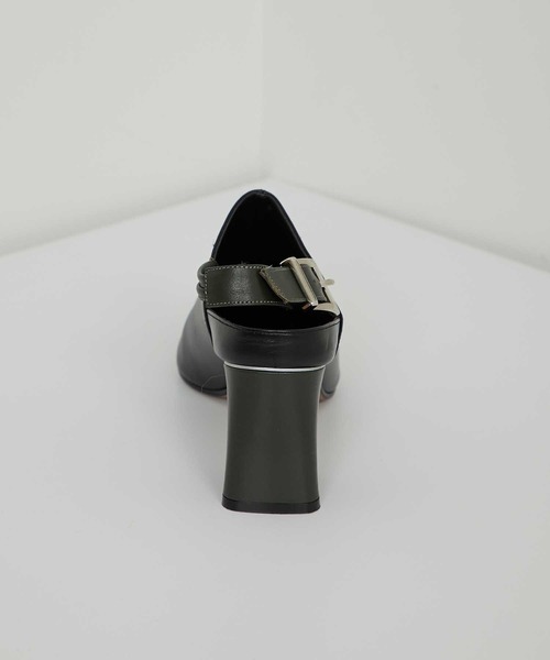 UNITED TOKYO（ユナイテッドトウキョウ）の「バイカラーヒールサボ（パンプス・レディース・ブラック/ベージュ・1/2）」の5枚目の写真