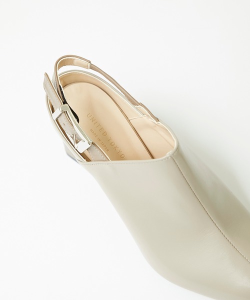 UNITED TOKYO（ユナイテッドトウキョウ）の「バイカラーヒールサボ（パンプス・レディース・ブラック/ベージュ・1/2）」の14枚目の写真