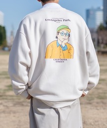 レトロアソートプリント裏起毛スウェット