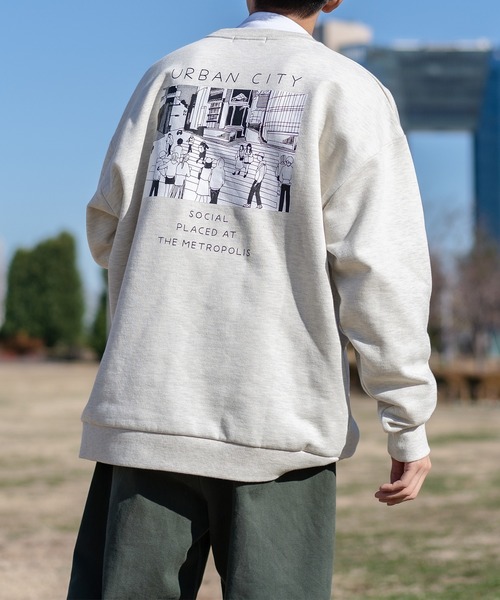 kutir（クティール）の「レトロアソートプリント裏起毛スウェット（スウェット・メンズ・その他/パープル/ダークブルー/ダークブラウン/オフホワイト/ホワイト・MEDIUM/LARGE）」の2枚目の写真