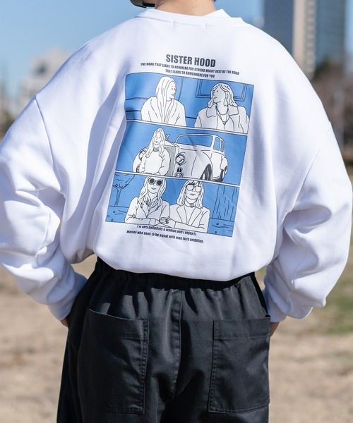 kutir（クティール）の「レトロアソートプリント裏起毛スウェット（スウェット・メンズ・その他/パープル/ダークブルー/ダークブラウン/オフホワイト/ホワイト・MEDIUM/LARGE）」の6枚目の写真