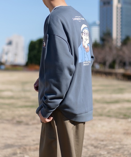 kutir（クティール）の「レトロアソートプリント裏起毛スウェット（スウェット・メンズ・その他/パープル/ダークブルー/ダークブラウン/オフホワイト/ホワイト・MEDIUM/LARGE）」の22枚目の写真