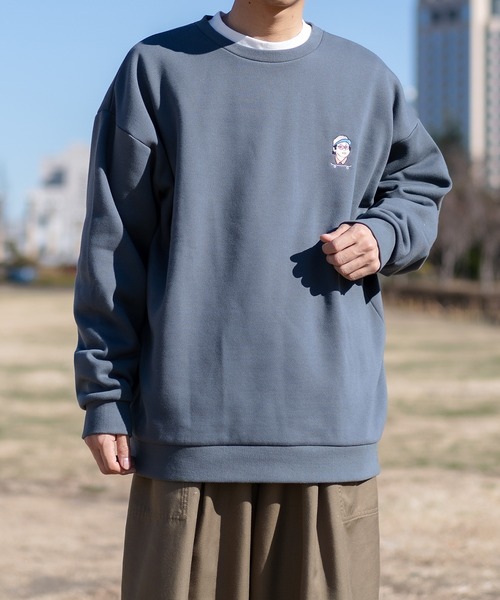 kutir（クティール）の「レトロアソートプリント裏起毛スウェット（スウェット・メンズ・その他/パープル/ダークブルー/ダークブラウン/オフホワイト/ホワイト・MEDIUM/LARGE）」の9枚目の写真