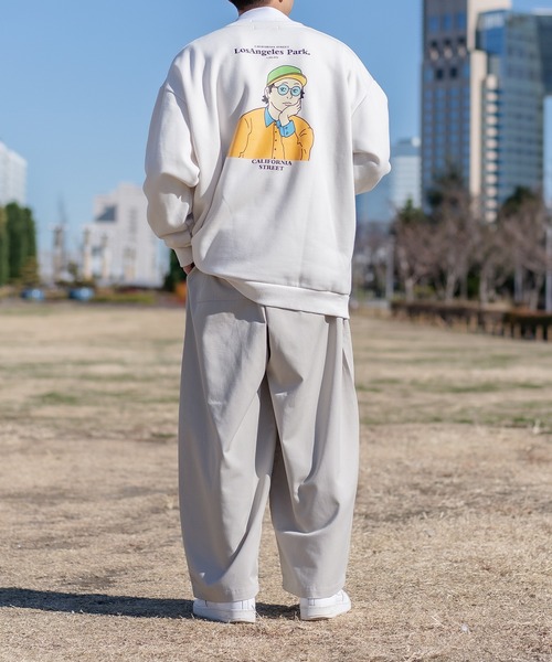 kutir（クティール）の「レトロアソートプリント裏起毛スウェット（スウェット・メンズ・その他/パープル/ダークブルー/ダークブラウン/オフホワイト/ホワイト・MEDIUM/LARGE）」の7枚目の写真